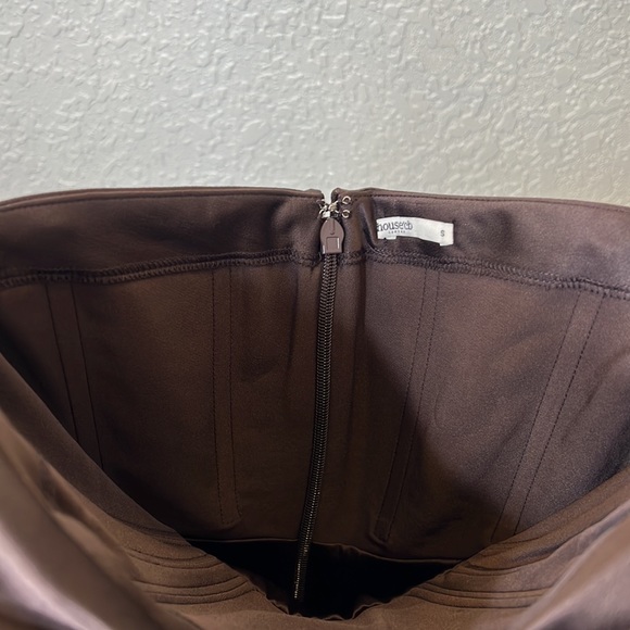 HOUSE OF CB 'Jasmine' Chocolate Draped Strapless Corset Dress NWOT - Picture 9 of 9